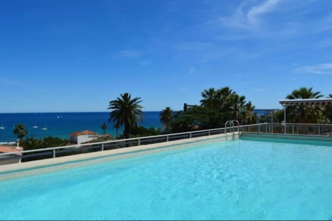 Apt Golfe Juan - 5Min Des Plages - Parking Privee - Piscine Rooftop Vallauris Buitenkant foto